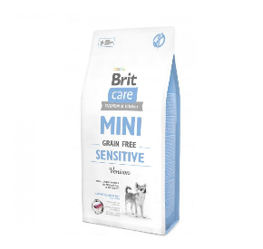 BRIT CARE MINI GRAIN FREE SENSITIVE bezzbożowa/psy wrażliwe/rasy miniaturowe 400 g