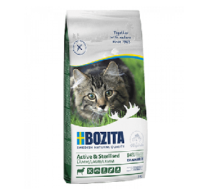 BOZITA ACTIVE & STERILISED Z JAGNIĘCINĄ bezzbożowa/koty aktywne, sterylizowane 10 kg