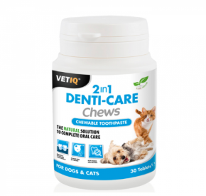 VETIQ 2in1 Denti-Care Ochrona zębów 30 tabletek do żucia