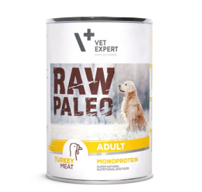 RAW PALEO Karma mokra dla psów dorosłych INDYK 400 g