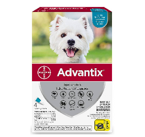 advantix Spot-on dla psów o masie ciała 4-10 kg 4 pipety