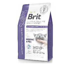 Brit Grain Free Veterinary Diets Cat Gastrointestinal-Low Fat 2 kg