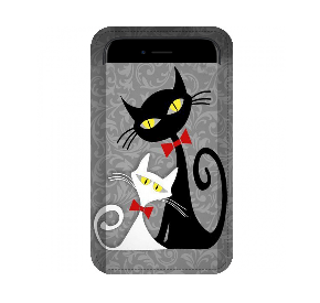 Etui Smartfon Black and White Cats