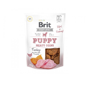Brit Jerky Snack Turkey Meaty coins for Puppies