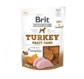 Brit Jerky Snack Turkey Meaty coins