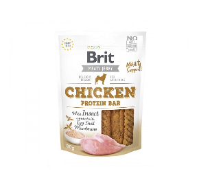 Brit Jerky Snack Chicken Protein bar with Insect