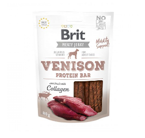 Brit Jerky Snack Venison Protein bar 80 g