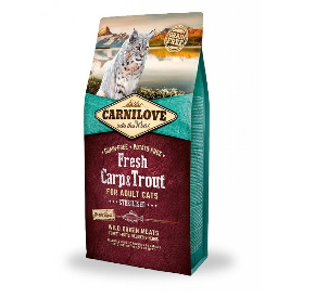 Carnilove Fresh Carp & Trout Sterilised bezzbożowa/karp, pstrąg/sterylizowane 6 kg