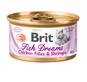 Brit Cat Fish Dreams Chicken Fillet & Shrimps filet z kurczaka i krewetki 80 g