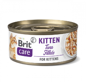 BRIT CARE CAT KITTEN TUNA FILLETS Filety z tuńczyka/kocięta 70 g