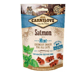 Carnilove Crunchy Snack Salmon & Mint With Fresh Meat łosoś, mięta polna 50 g