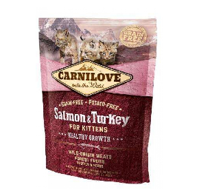 Carnilove Cat Salmon & Turkey For Kittens bezzbożowa/łosoś, indyk/kocięta 400 g