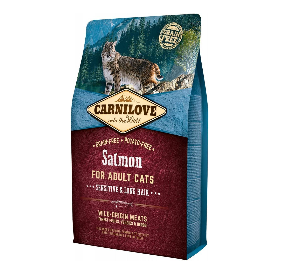 Carnilove Cat Salmon Sensitive & Long Hair bezzbożowa/łosoś/koty dorosłe, wrażliwe, długowłose 6 kg