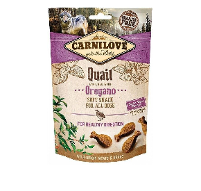 Carnilove Semi-Moist Snack Quail & Oregano oregano/trawienie 200 g