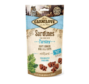 Carnilove Semi-Moist Snack Sardine & Parsley pietruszka/trawienie 50 g