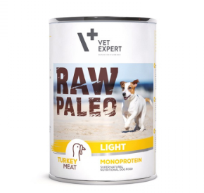 RAW PALEO Light Karma mokra niskokaloryczna dla psów INDYK 400 g