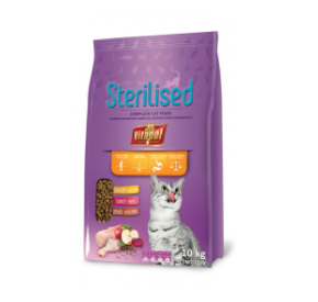 Vitapol STERILISED Karma pełnoporcjowa dla kotów sterylizowanych 10 kg