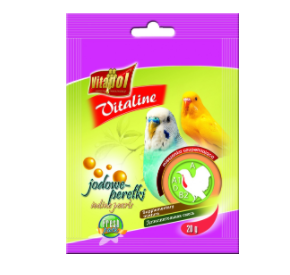 Vitapol Vitaline jodowe perełki dla papużki falistej