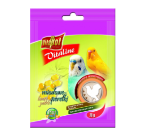 Vitapol Vitaline miodowe perełki dla papużki falistej